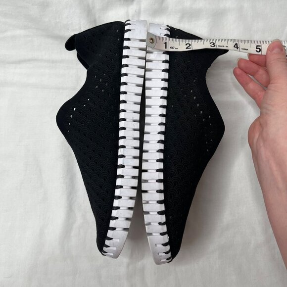 Ilse Jacobsen Tulip Black Fabric Perforated Slip-On Shoes Size 40 - Picture 9 of 13